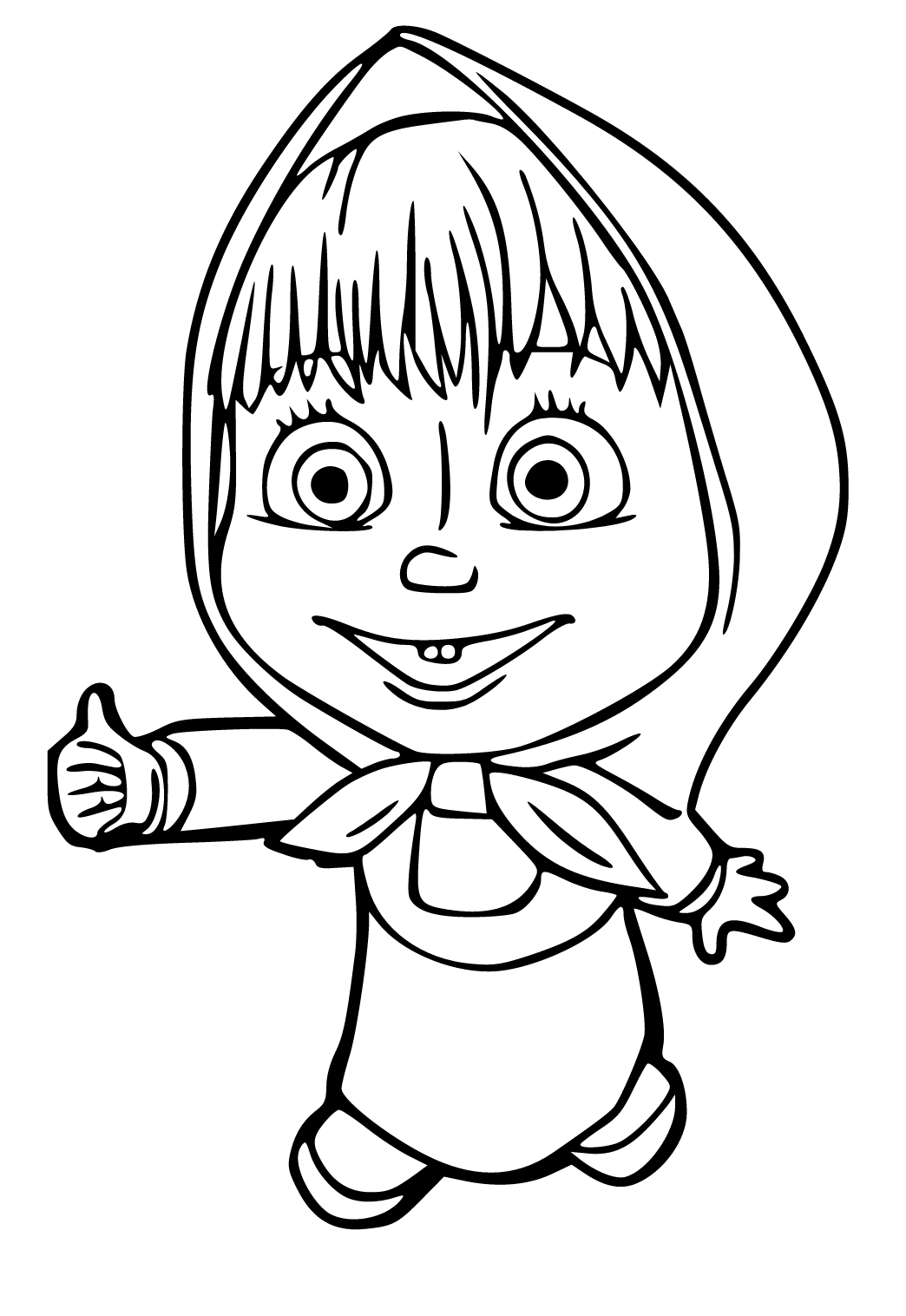 masha and the bear coloring pages